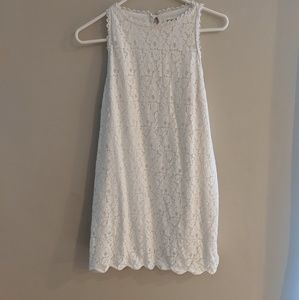 White Monteau dress